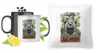 Misie Zestaw Kubek Magiczny + Poduszka Z Nadrukiem Ze Zdjęciem