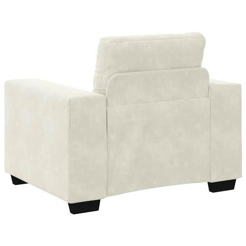 Sofa Fotel Kremowy 59 cm Aksamit na Arena.pl