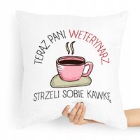 Poduszka Prezent Dla Weterynarza Strzeli Sobie Z Nadrukiem Ze Zdjęciem