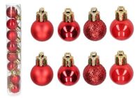 BOMBKI PLASTIKOWE NA CHOINKĘ STROIK 8SZT 4CM