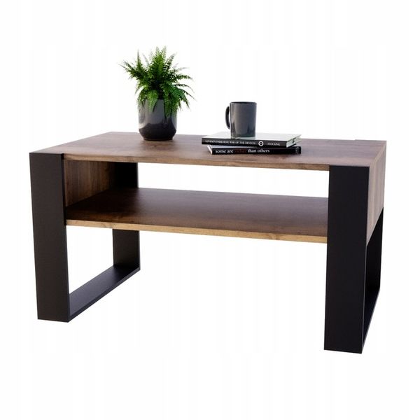 Stolik kawowy KARO ława loft retro Dąb Egger stół zdjęcie 3