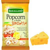 BAKALLAND POPCORN smak SEROWY 90g DO MIKROFALÓWKI