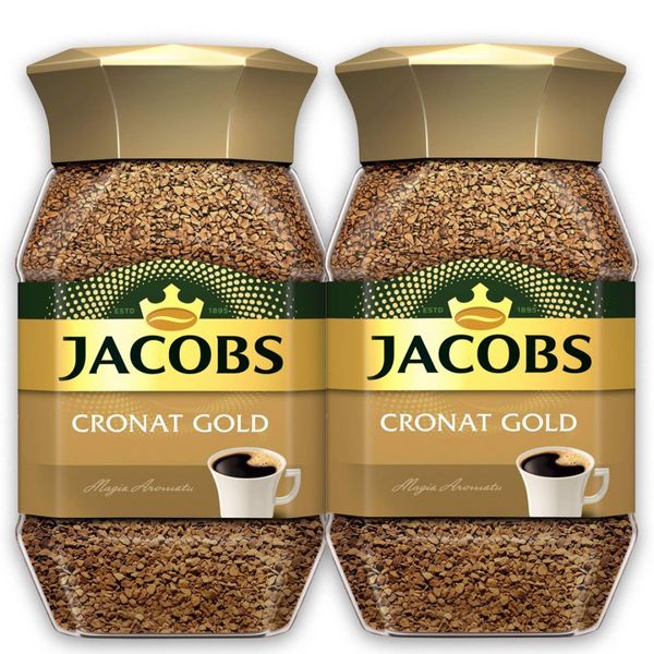 Jacobs Cronat Gold Kawa rozpuszczalna 200 g x 2 sztuk zdjęcie 1