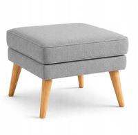 Pufa podnóżek skandynawski do fotela 45x45x43 szara M1