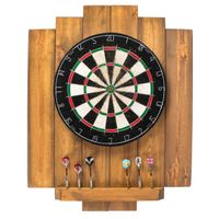 Drewniana Kaskada Osłona Ścienna John Paddle do Darta w Stylu Loftowym - Retro Vintage Gold Uniwersalny