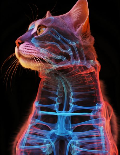 Plakat 50x65cm Anatomia Kota zdjęcie 1