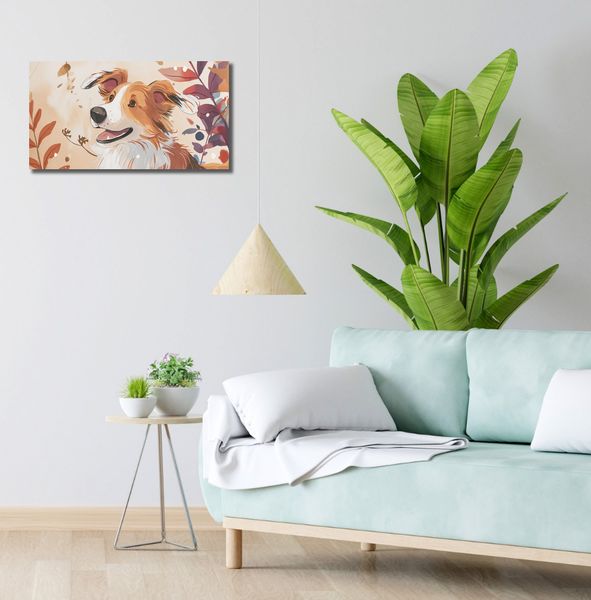Obraz 60x30cm Collie Jesienną Porą zdjęcie 2