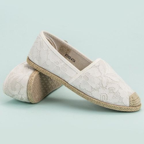 Białe Koronkowe Espadryle r.38 na Arena.pl