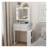 Toaletka z oświetleniem LED szuflady organizer +