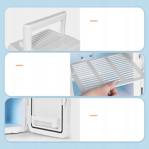 MINI PRZENOŚNA LODÓWKA 10 LITRÓW 12V 230V LUSTRZANA na Arena.pl