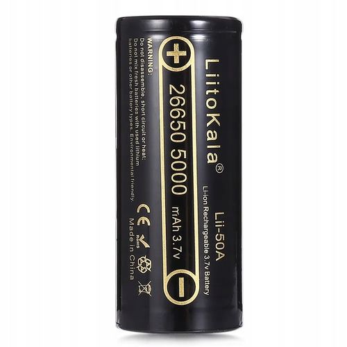 Akumulator litowo-jonowy 3,7V LiitoKala Lii-50A 26650 5000 mAh na Arena.pl