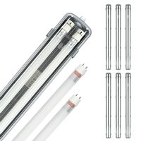 Zestaw 6xoprawa hermetyczna AQUA M 2x120 + 12xświetlówka 18W neutralna