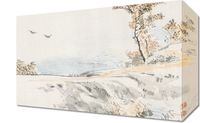 Obraz 30x20cm Landscape, Kōno Bairei Japoński Vintage do Salonu