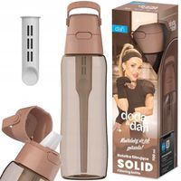 Butelka filtrująca DODA & Dafi Solid 0,7 Mocha Mousse barwiona Cappuccino