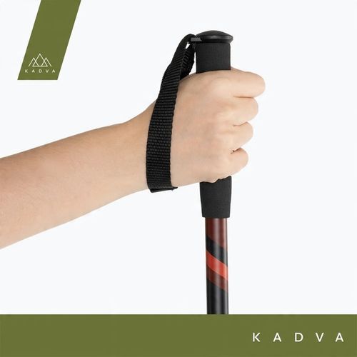 Kije turystyczne KADVA Tengri czerwony 65-135 cm SYSTEM TWIST LOCK na Arena.pl