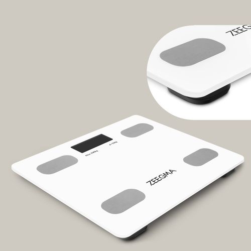 Waga łazienkowa analityczna SMART BIAŁA 17w1 iOS Android BMI do 200 kg na Arena.pl