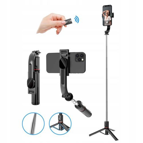 STATYW DO TELEFONU SELFIE STICK TRIPOD UCHWYT 3W1 Kijek + PILOT Bluetooth na Arena.pl