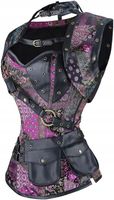 SEXY KOMPLET Gorset stringi steampunk retro vintage GOTYCKI