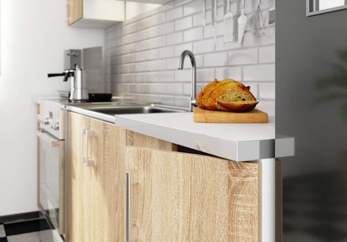 ZESTAW KUCHENY LIMA 2.4M BIAŁY/DĄB SONOMA na Arena.pl