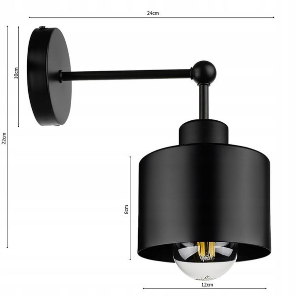Lampa Ścienna Kinkiet Loft Edison LED zdjęcie 4
