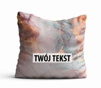 Poduszka Dekoracyjna MARMUR  z Twoim napisem M04