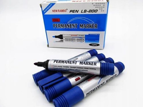 MARKER PERMANENTNY OKRĄGŁY NIEBIESKI 2SZT na Arena.pl