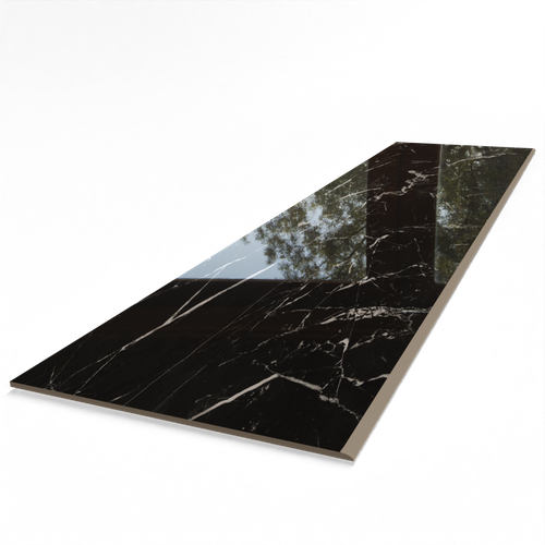 Stopnica Marmur Czarny 100x30 Poler – Gres Premium Bez Nacięć, Połysk na Arena.pl