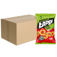 Łapsy Chrupki Krążki o smaku zielonej cebulki 130 g x 16 sztuk