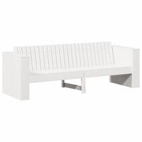 Sofa Ogrodowa Biały 185.5 x 60 x 62 cm Lite drewno sosnowe