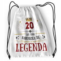 Plecak Urodziny 20 20Te Sportowy Szkolny Worek Z Nadrukiem Ze Zdjęciem