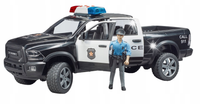 Auto Dodge RAM 2500 Power Wagon jako auto policji USA z figurką policjanta