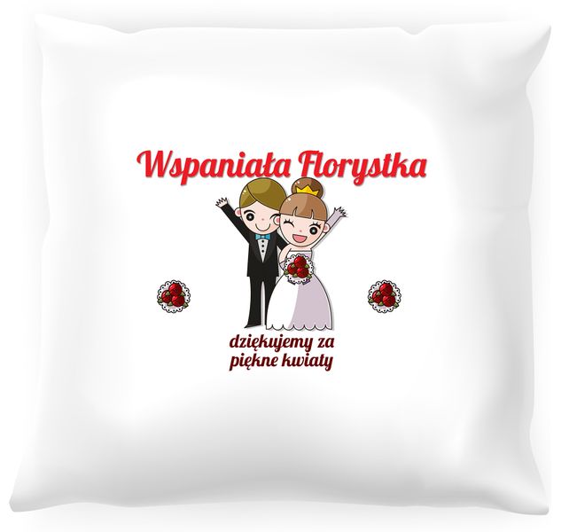 Poduszka -  Podziękowania dla florystki #01 zdjęcie 1