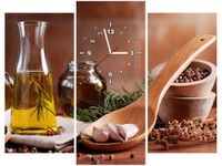 90CM 70 ZEGAR 3 ELEM AROMATYCZNA OLIWA OLIWEK SCIENNY DRUK