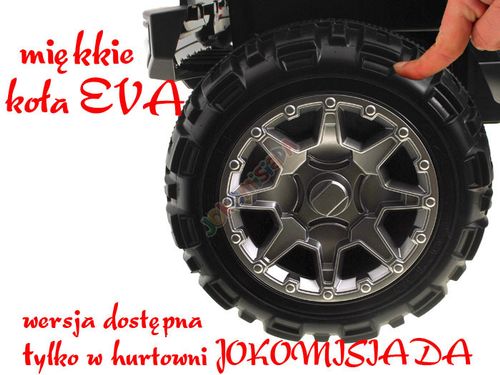 Duże Auto J E E P Hellcat miękkie koła EVA PA0123 na Arena.pl