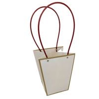 Torebka pap. do kwiatów kremowa  (744)