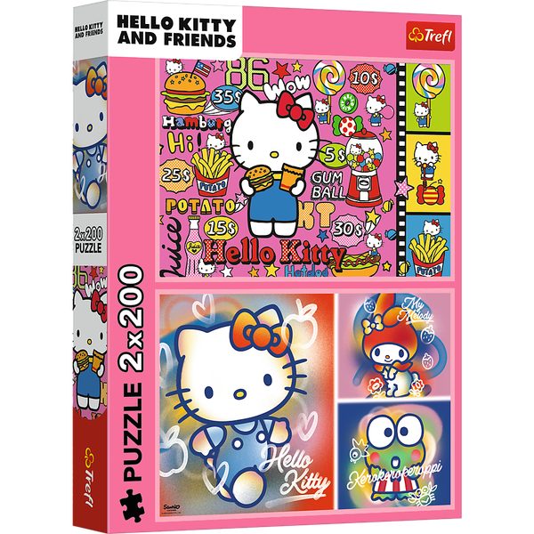 Puzzle - 2x200 - Hello Kitty i przyjaciele - Hello Kitty 13336 zdjęcie 1