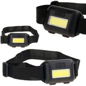 LATARKA CZOŁOWA COB 3W NA BATERIE CZOŁÓWKA