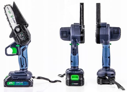 PIŁA ŁAŃCUCHOWA AKUMULATOROWA MINI PILARKA GAŁĘZIÓWKA 2xAKU 2xPROWADNICA na Arena.pl