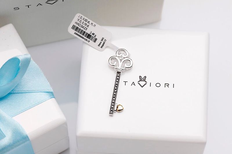 Emaga Złoty wisiorek WXD3423 - Diament zdjęcie 3