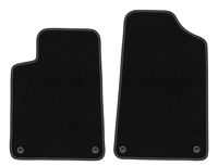 Dywaniki przednie welurowe czarne do: Citroen C6 2005-2012 sedan