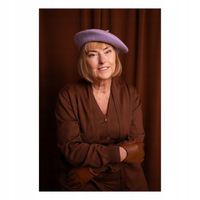 Beret Wełniany Francuski Damski z Antenką Czekoladowy Klasyczny Stylowy