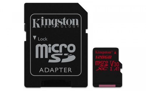 Kingston microSD 128GB Canvas React 100/80MB/s adapter UHS-I V30 A1 na Arena.pl