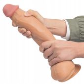 WIELKI DONG, OGROMNE DILDO SZTUCZNY GRUBY PENIS NA PRZYSSAWCE 28CM