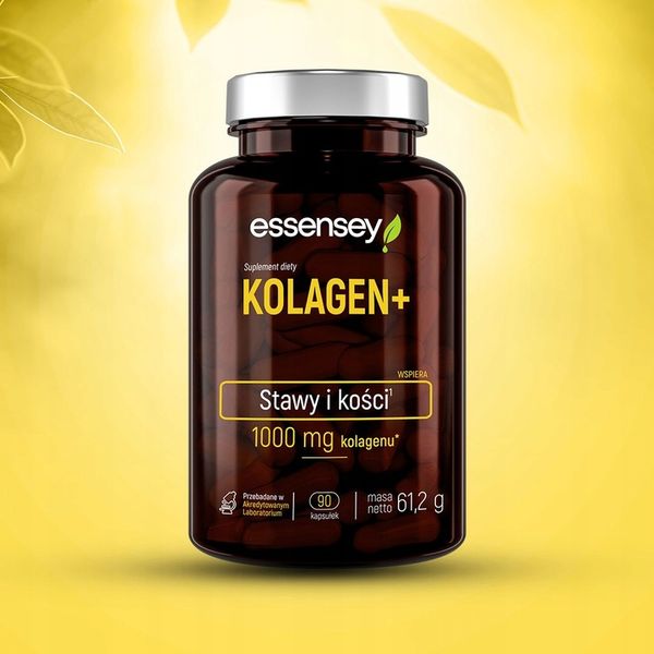 Essensey KOLAGEN NATURALNY + WITAMINA C ZDROWE WŁOSY SKÓRA 90 KAPS zdjęcie 5