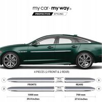 Jaguar XJ X351 2010+ Listwy CHROM Drzwi Ochronne