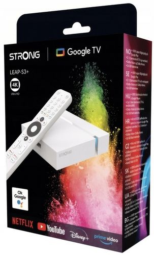 GOOGLE TV BOX 4K UHD STRONG LEAP-S3+ ANDROID CHROMECAST na Arena.pl