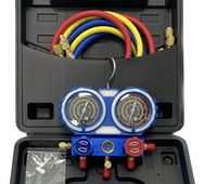 Zestaw manometrów R32 R410 R134a walizka przewody