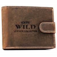 Portfel skórzany męski ze skóry naturalnej z ochroną kart RFID