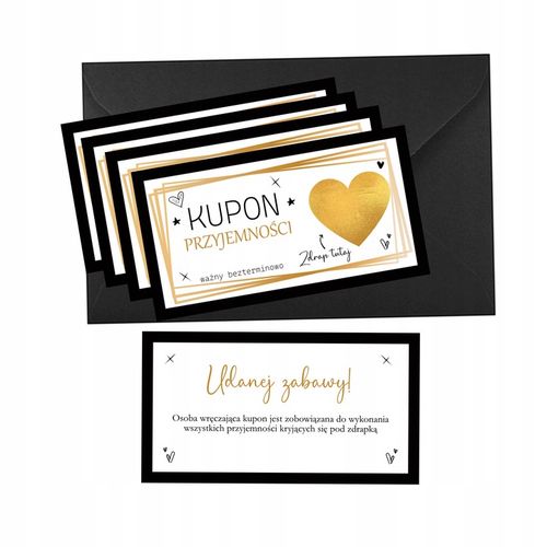 ZDRAPKA KUPONY PRZYJEMNOŚĆI DLA CHŁOPAKA PAR na Arena.pl