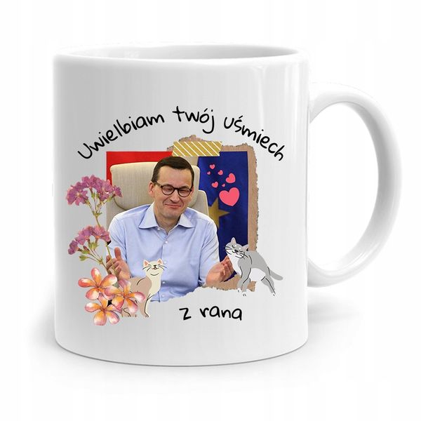 Kubek Politycy Premier Mateusz Morawiecki Pis zdjęcie 1